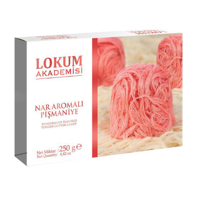Lokum Akademisi Academy Pomegranate Flavored Cotton Candy (Pişmaniye) 250 G